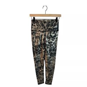 Savvi Metallic Black and Silver Leggings